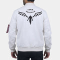 Tokyo Revengers Team Valhalla White Bomber Jacket - Back View
