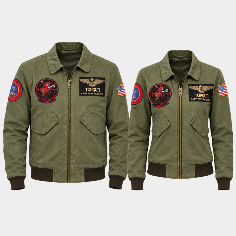 Top Gun Couple Costume Bomber Jacket
