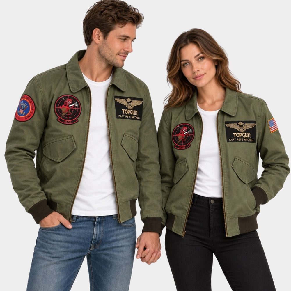 Top Gun Couple Costume Bomber Jacket