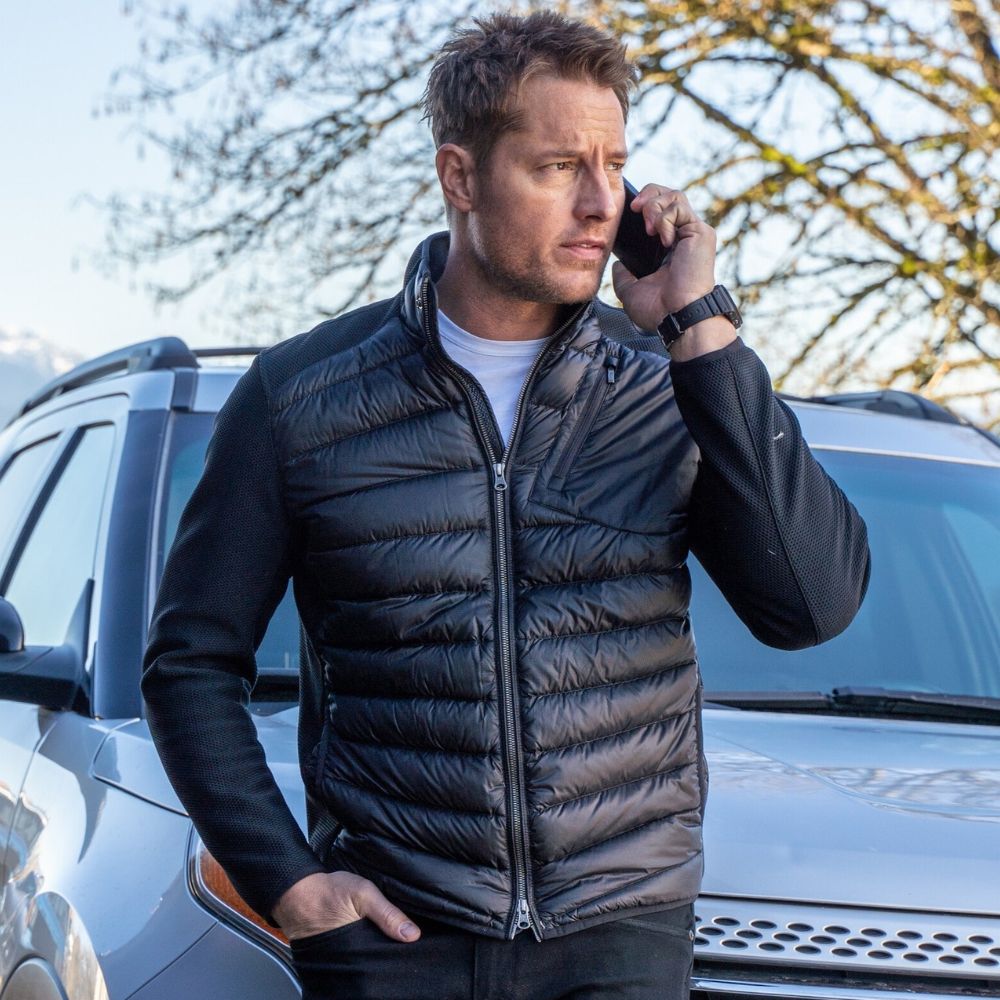 Tracker  Colter Shaw Puffer Black Jacket - Character Front View