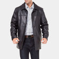 Training Day  Alonzo aka Denzel Washington Leather Jacket - Front View