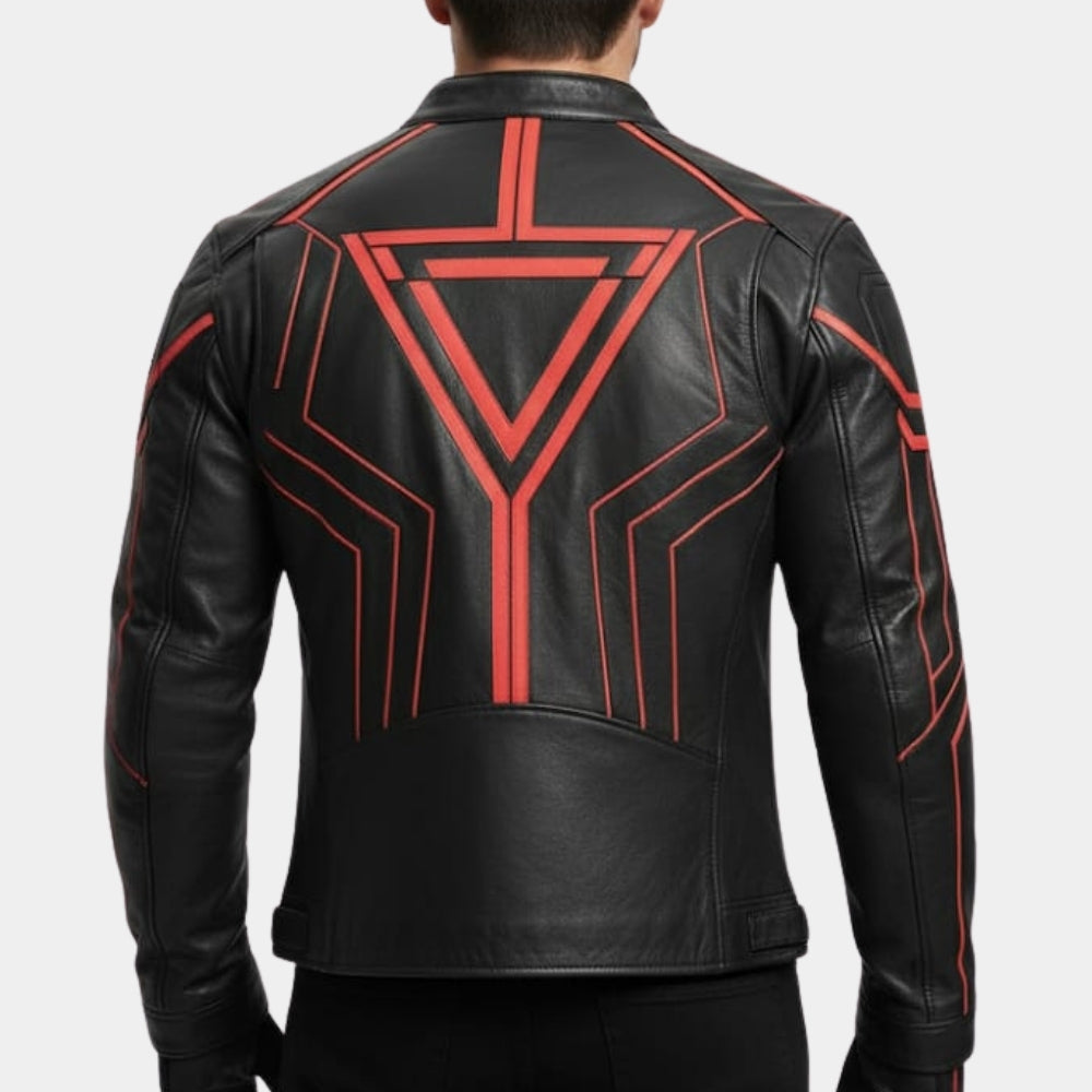 Tron: Ares Jared Leto Leather Biker Jacket