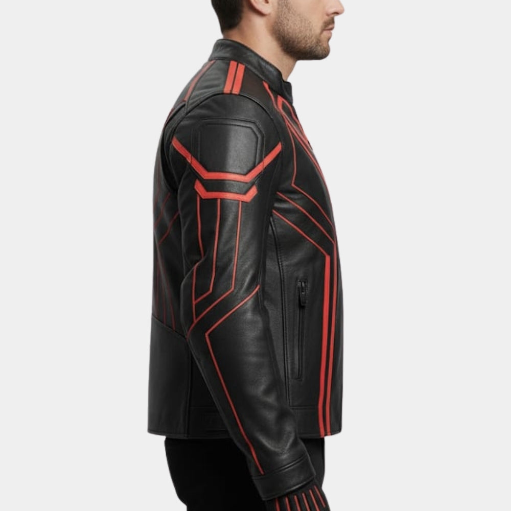 Tron: Ares Jared Leto Leather Biker Jacket