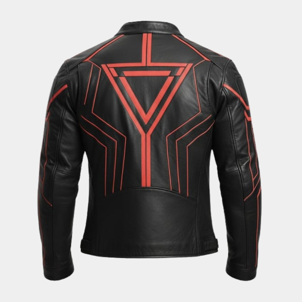 Tron: Ares Jared Leto Leather Biker Jacket