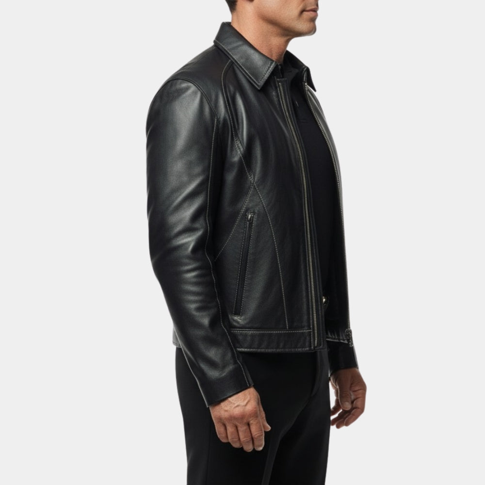 Tulsa King S03 Episode 04 Sylvester Stallone Leather Jacket
