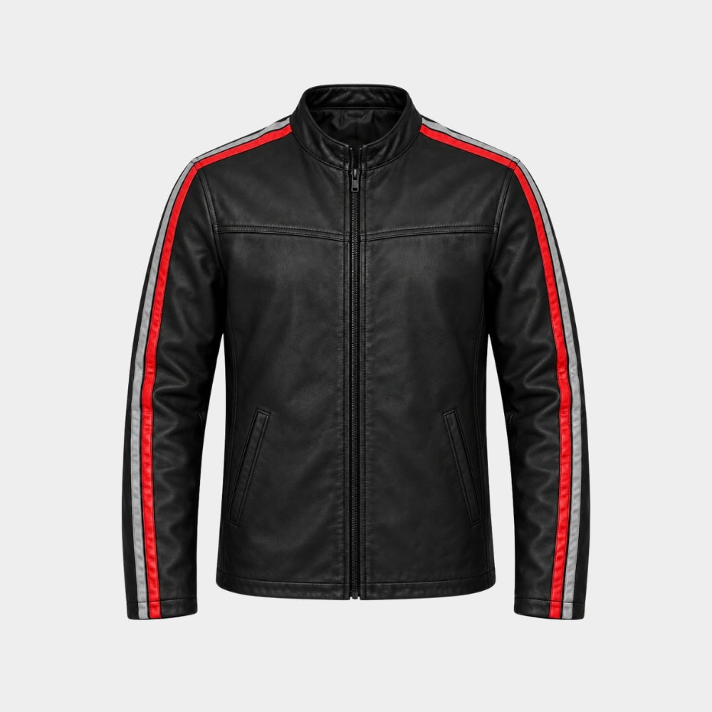 Tulsa King Mike Cash Flo Black Leather Jacket