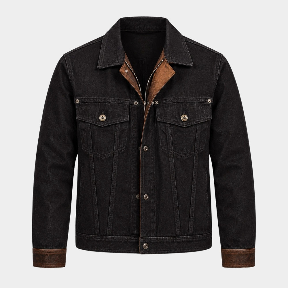 Tulsa King Tyson Mitchell Black Trucker Jacket