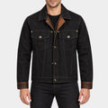 Tulsa King Tyson Mitchell Black Trucker Jacket
