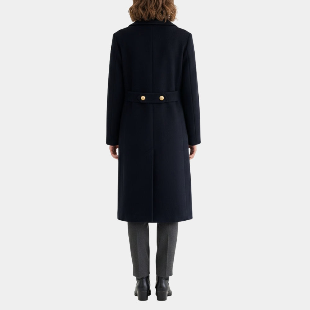 US Navy  Navy Officer Bridge Wool Blue Coat - Back View