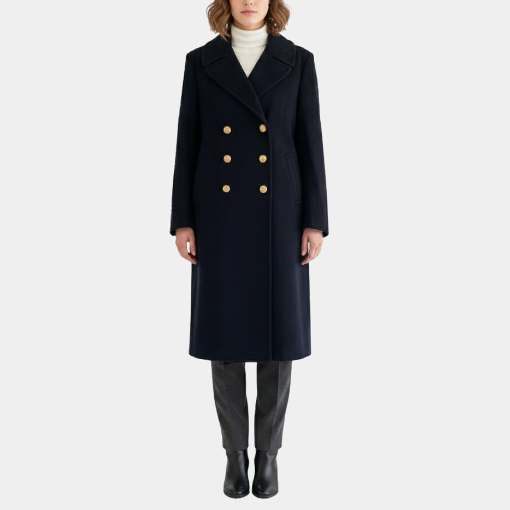 US Navy  Navy Officer Bridge Wool Blue Coat - Front View