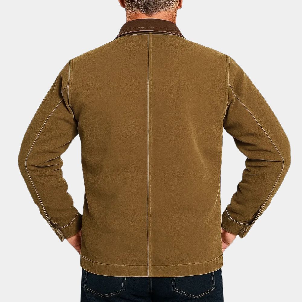 Untamed  S01 Kyle Turner aka Eric Bana Brown Cotton Jacket - Back View