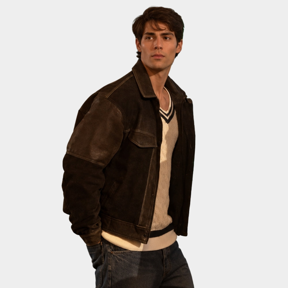 Vampire Carnival Kieron Moore Trucker Leather Jacket