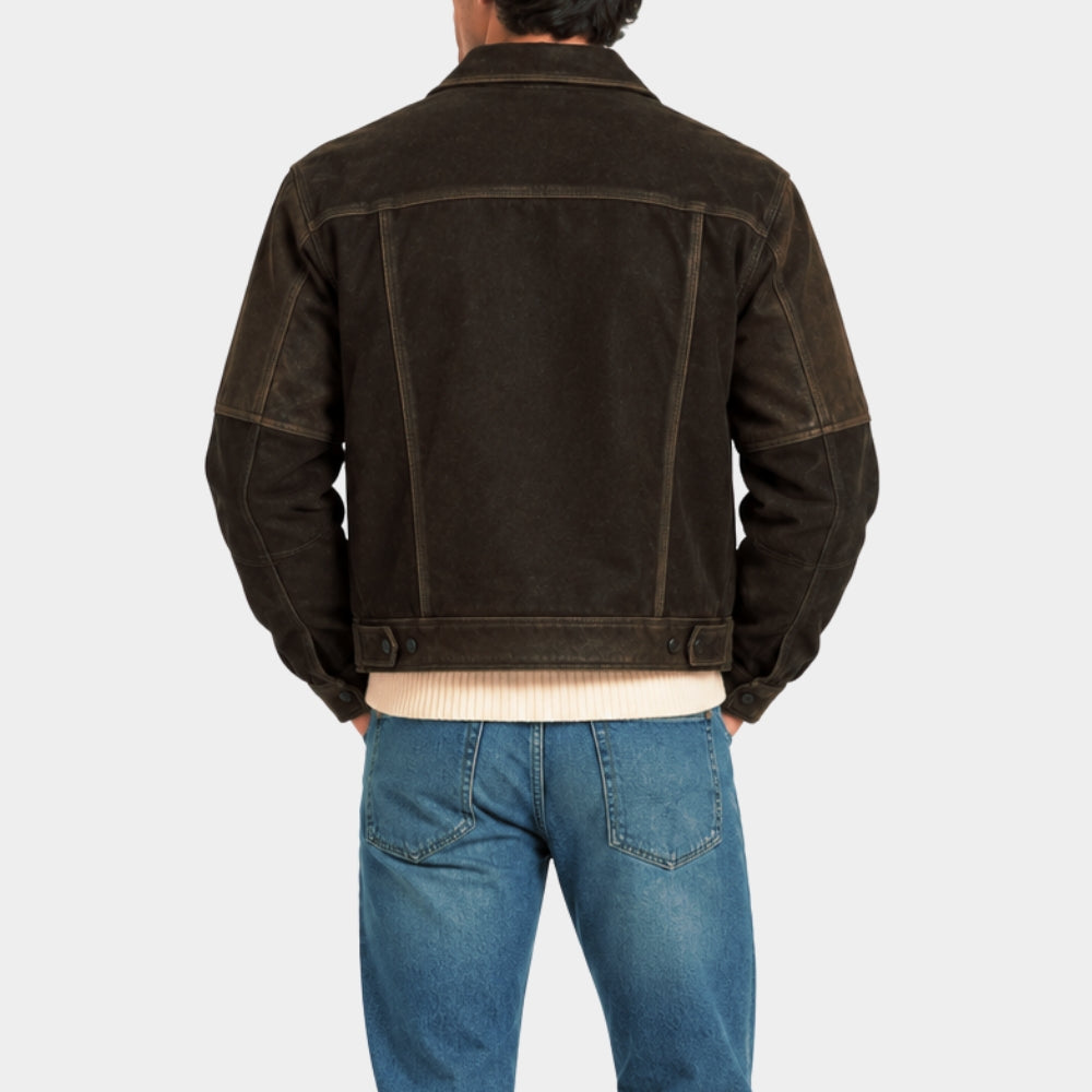 Vampire Carnival Kieron Moore Trucker Leather Jacket