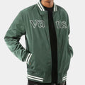Vans Sixty Sixers  Vans Green Varsity Jacket - Front View