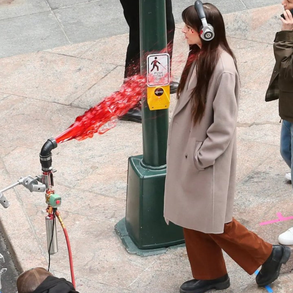 Verity Dakota Johnson Grey Coat