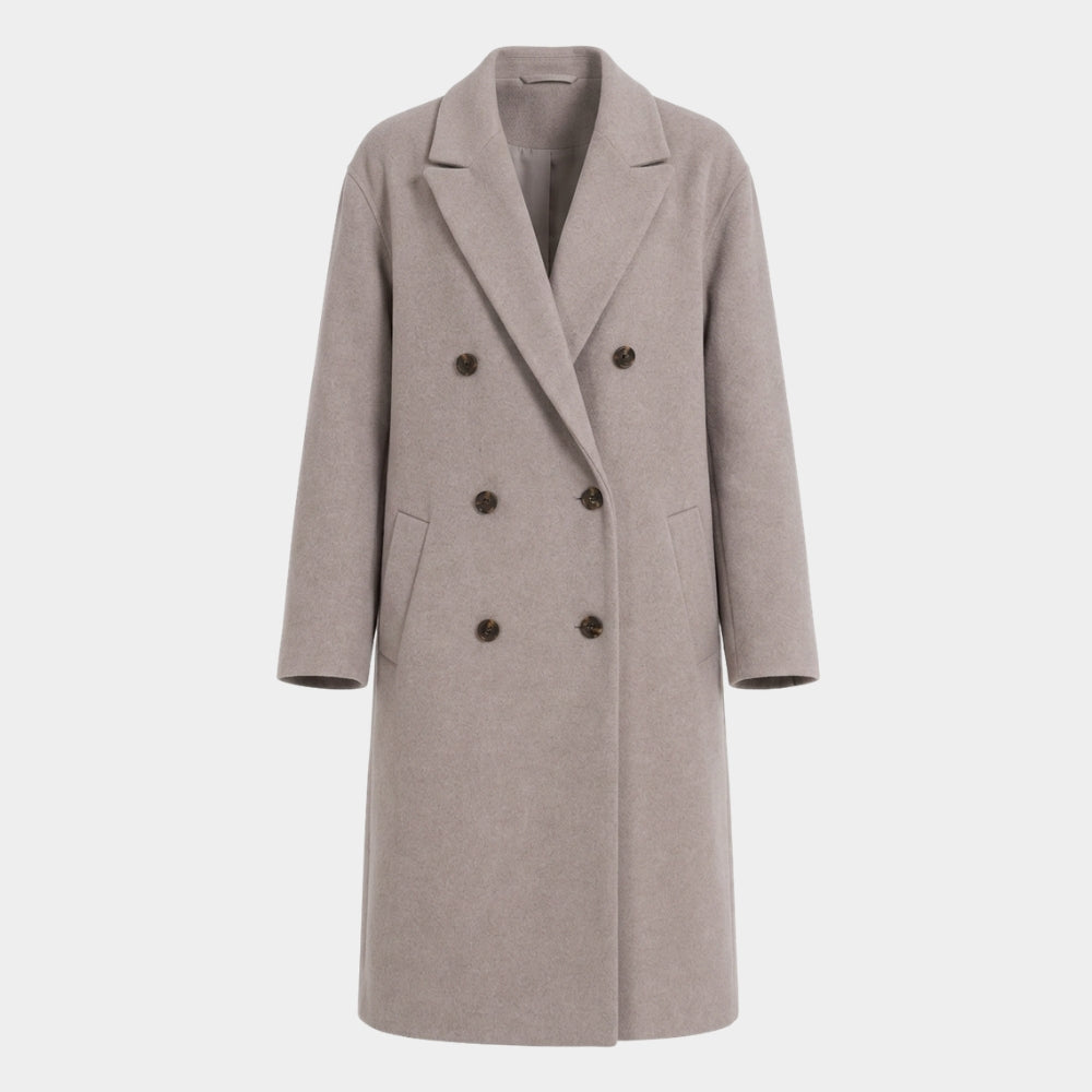 Verity Dakota Johnson Grey Coat