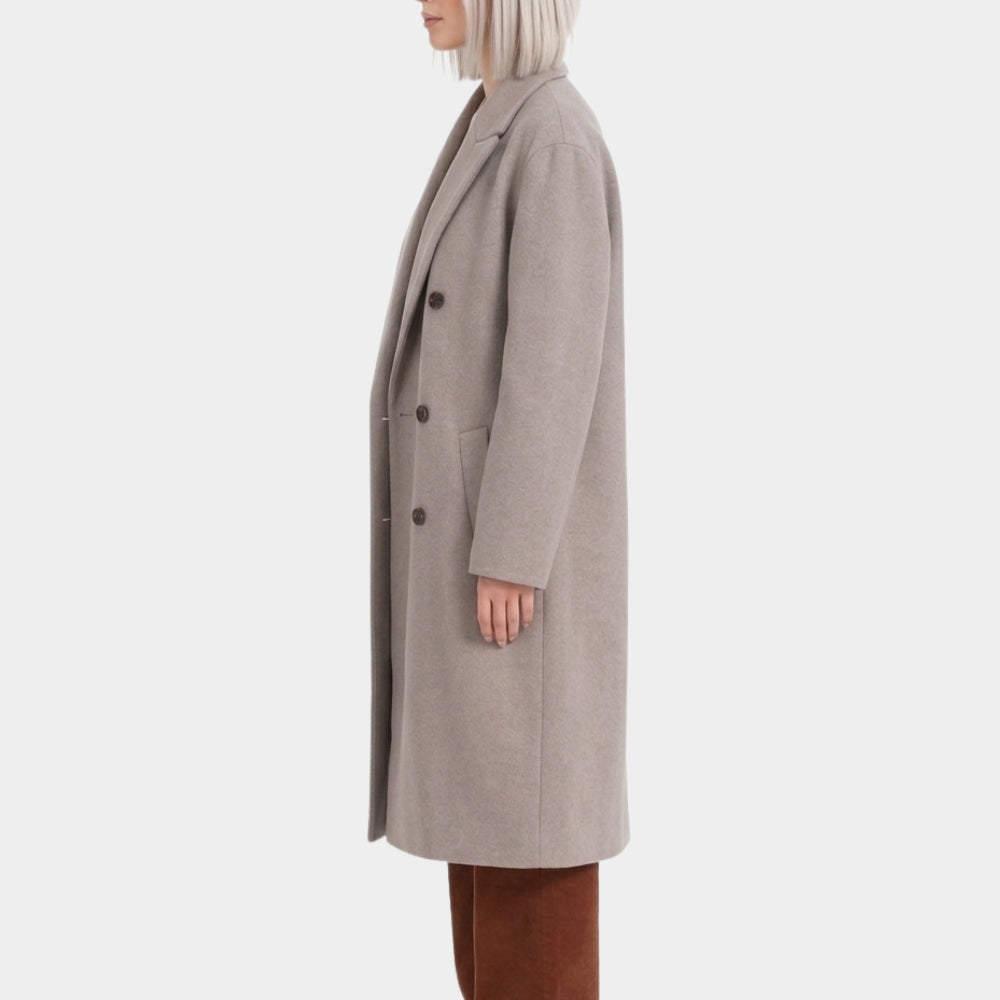 Verity Dakota Johnson Grey Coat