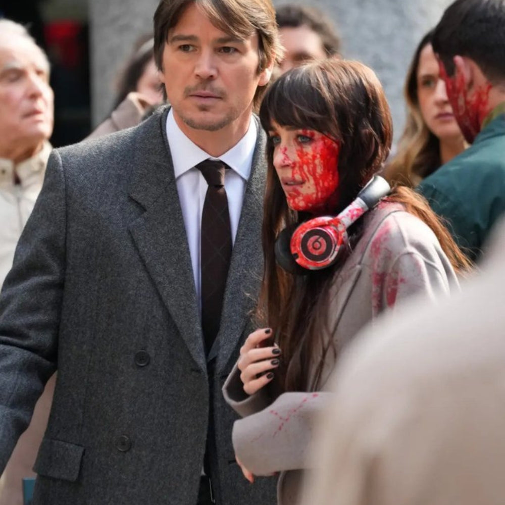 Verity Josh Hartnett Grey Wool Coat