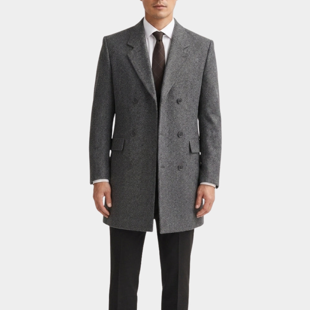 Verity Josh Hartnett Grey Wool Coat