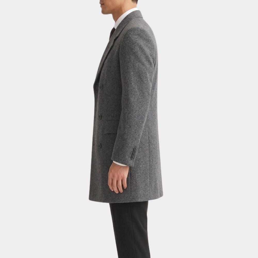 Verity Josh Hartnett Grey Wool Coat