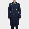 Vintage NYPD  NYPD Officer Blue Reffer Wool Coat - Front View