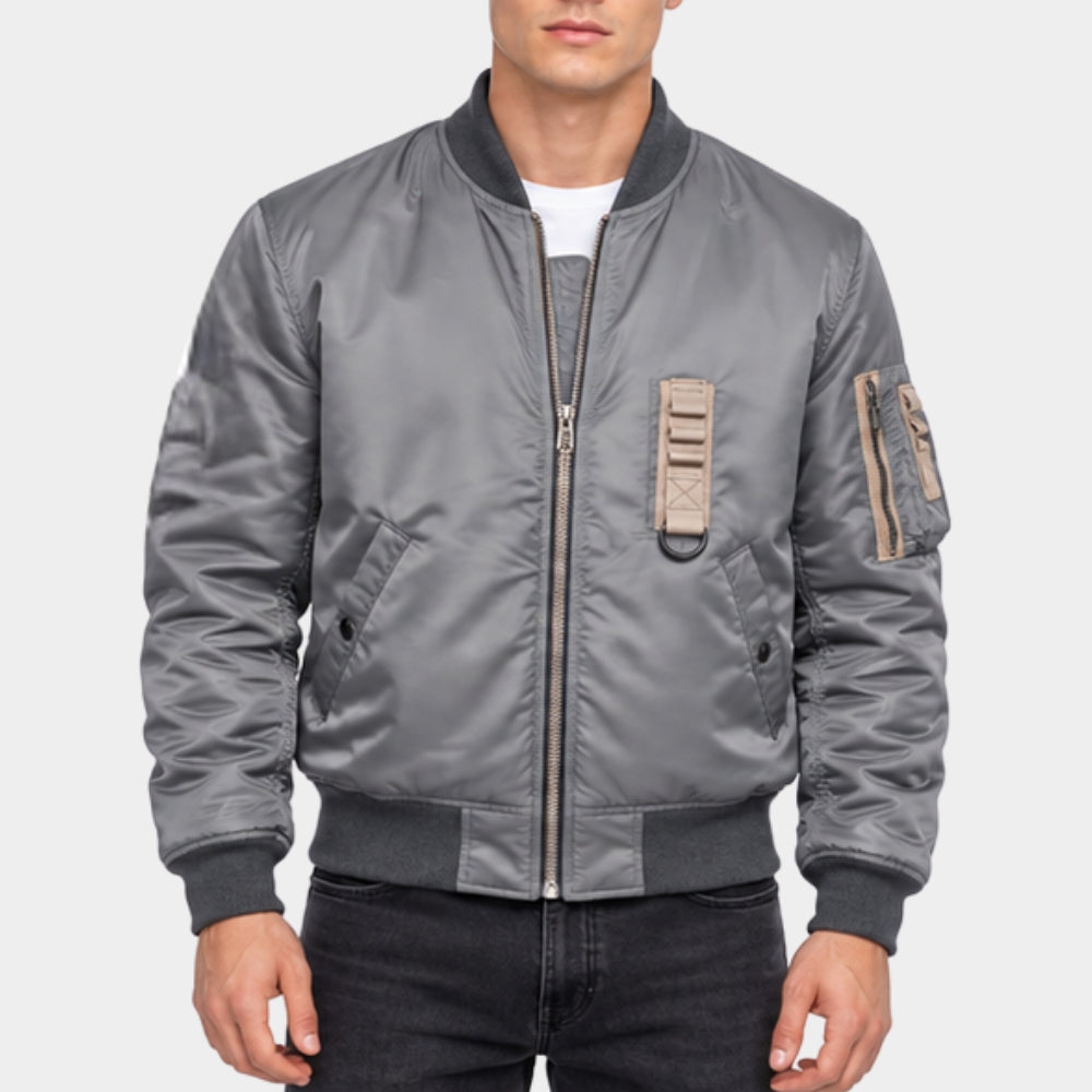 VisionQuest Thomas Maximoff Grey Bomber Jacket