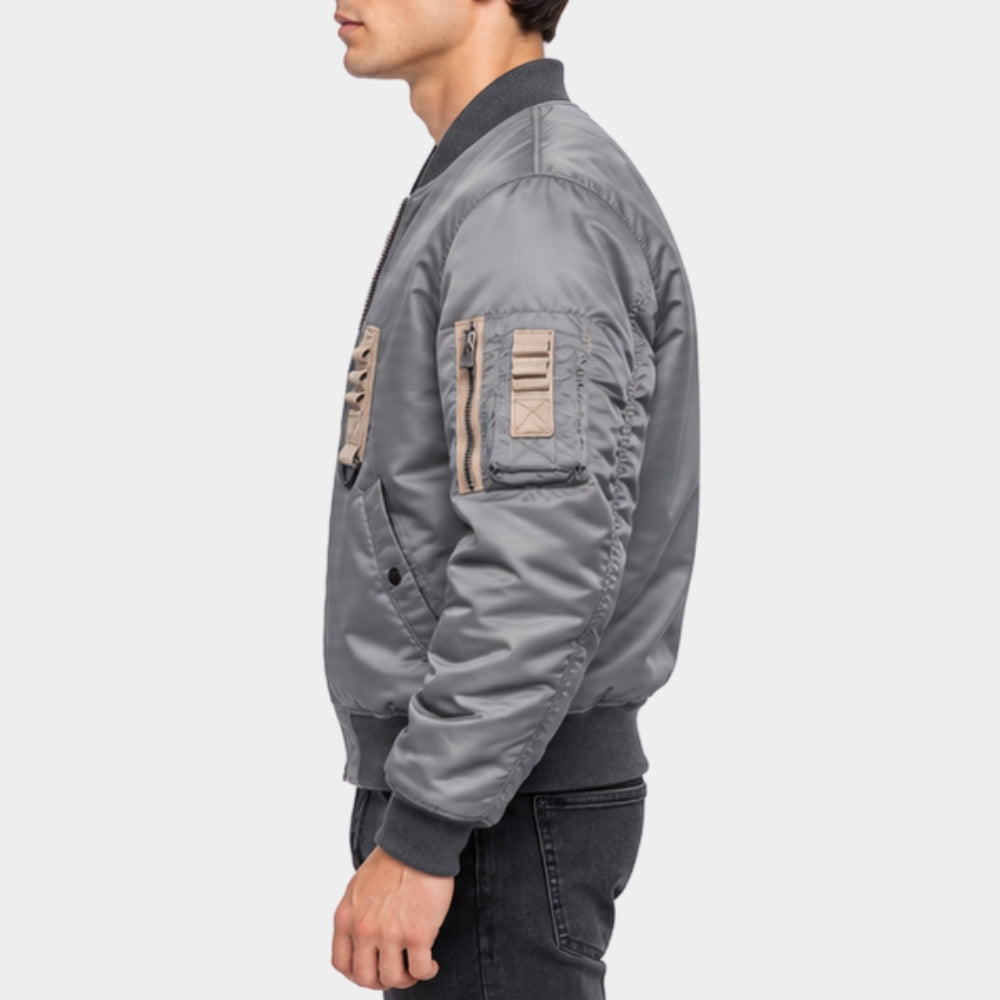 VisionQuest Thomas Maximoff Grey Bomber Jacket