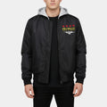 WWE  Monday Night Raw CM Punk Black Bomber Hooded Jacket - Front View