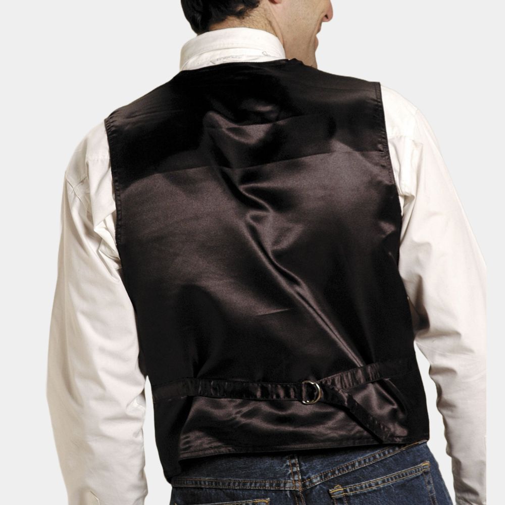 Walter Boggs One Day as a Lion Suede Leather Vest - Back VIew