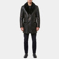 Wednesday S03 Uncle Fester Leather Coat