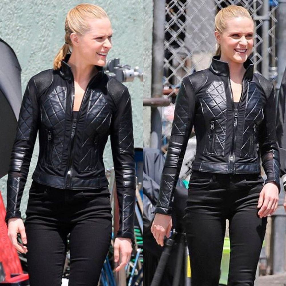 West World S03  Dolores Abernathy aka Evan Rachel Black Leather Jacket - Character View