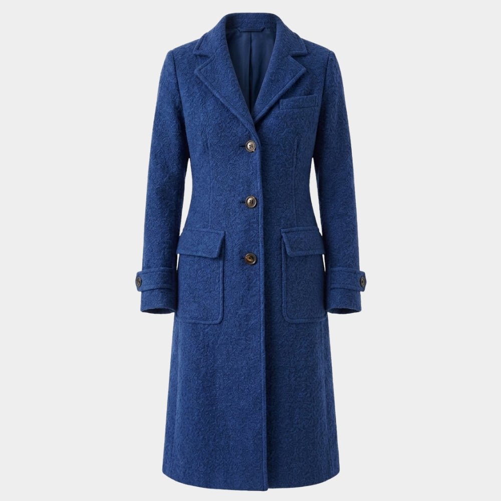 Wildwood Prue Mckeel Blue Wool Coat