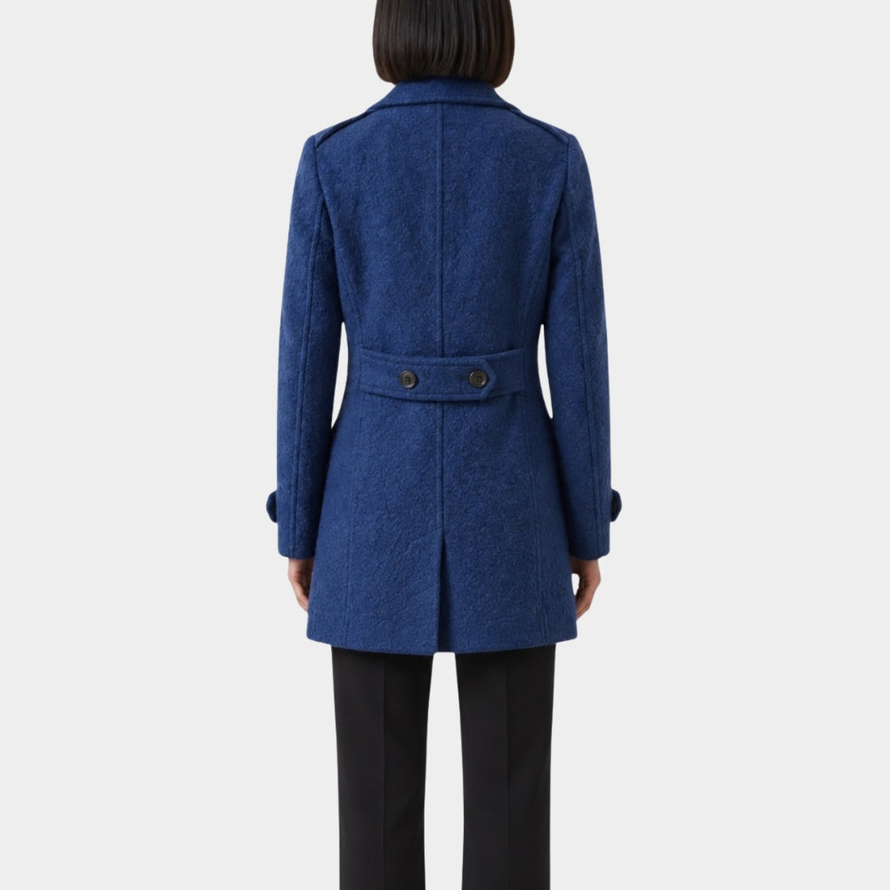 Wildwood Prue Mckeel Blue Wool Coat