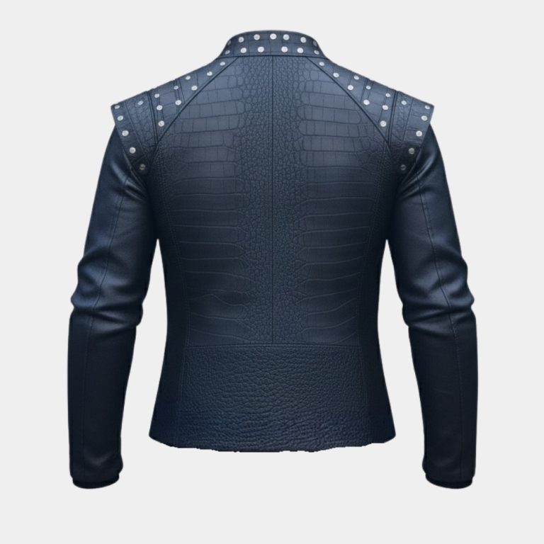Witcher Season 04  Geralt of Rivia aka Liam Hemsworth Black Costume Jacket - Mannequin Back View
