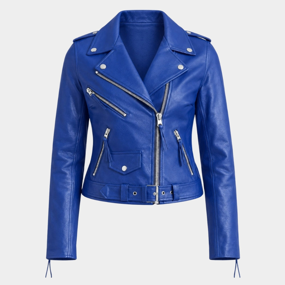 Blue Brando Leather Jacket