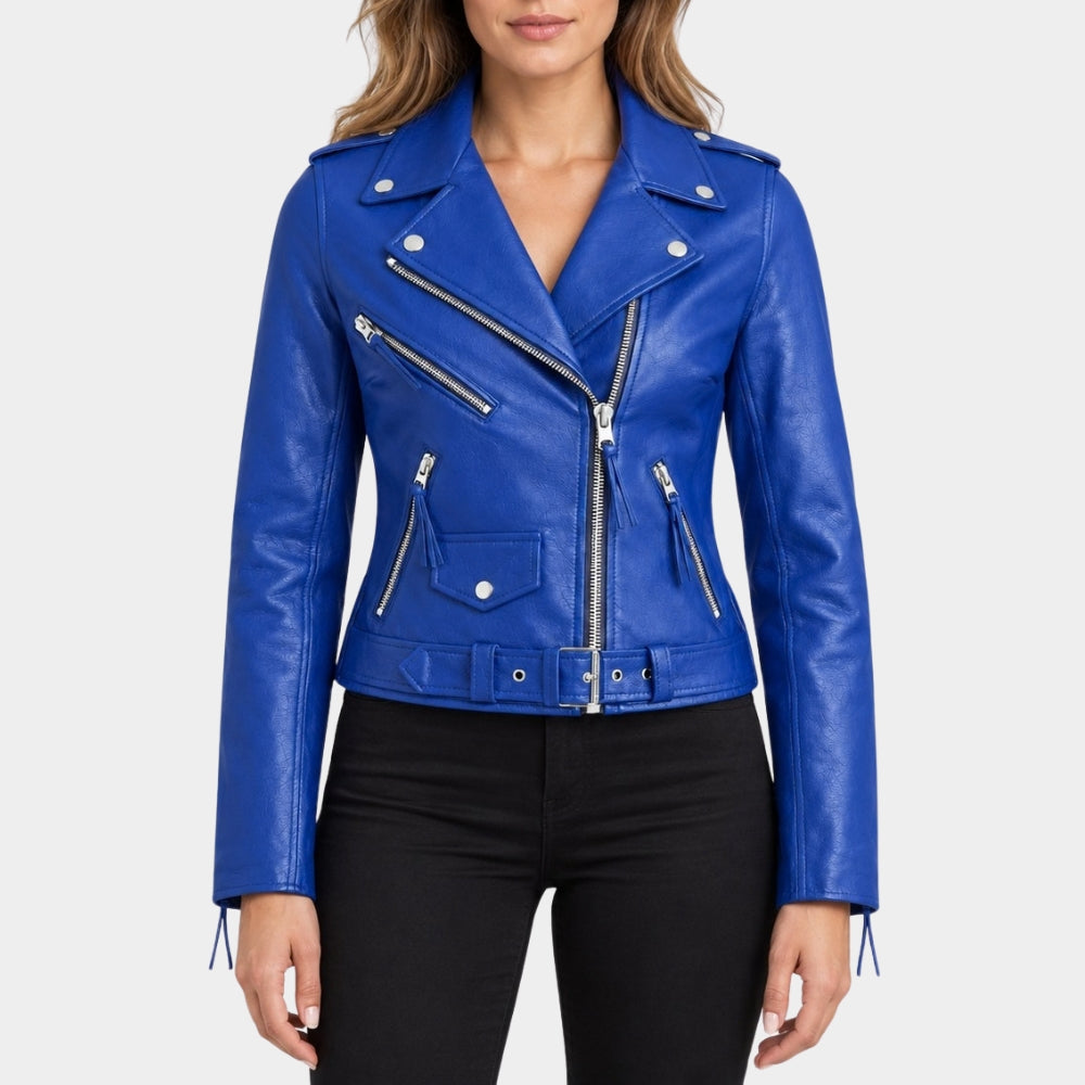 Blue Brando Leather Jacket