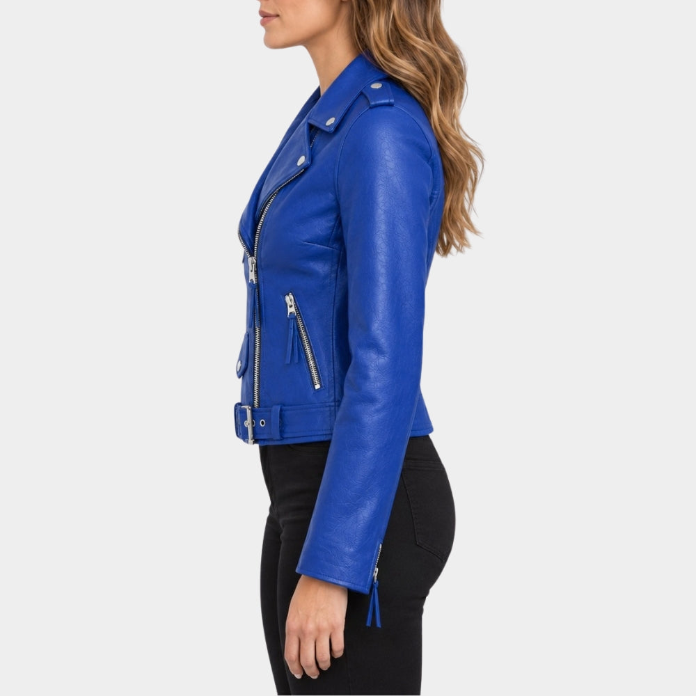 Blue Brando Leather Jacket
