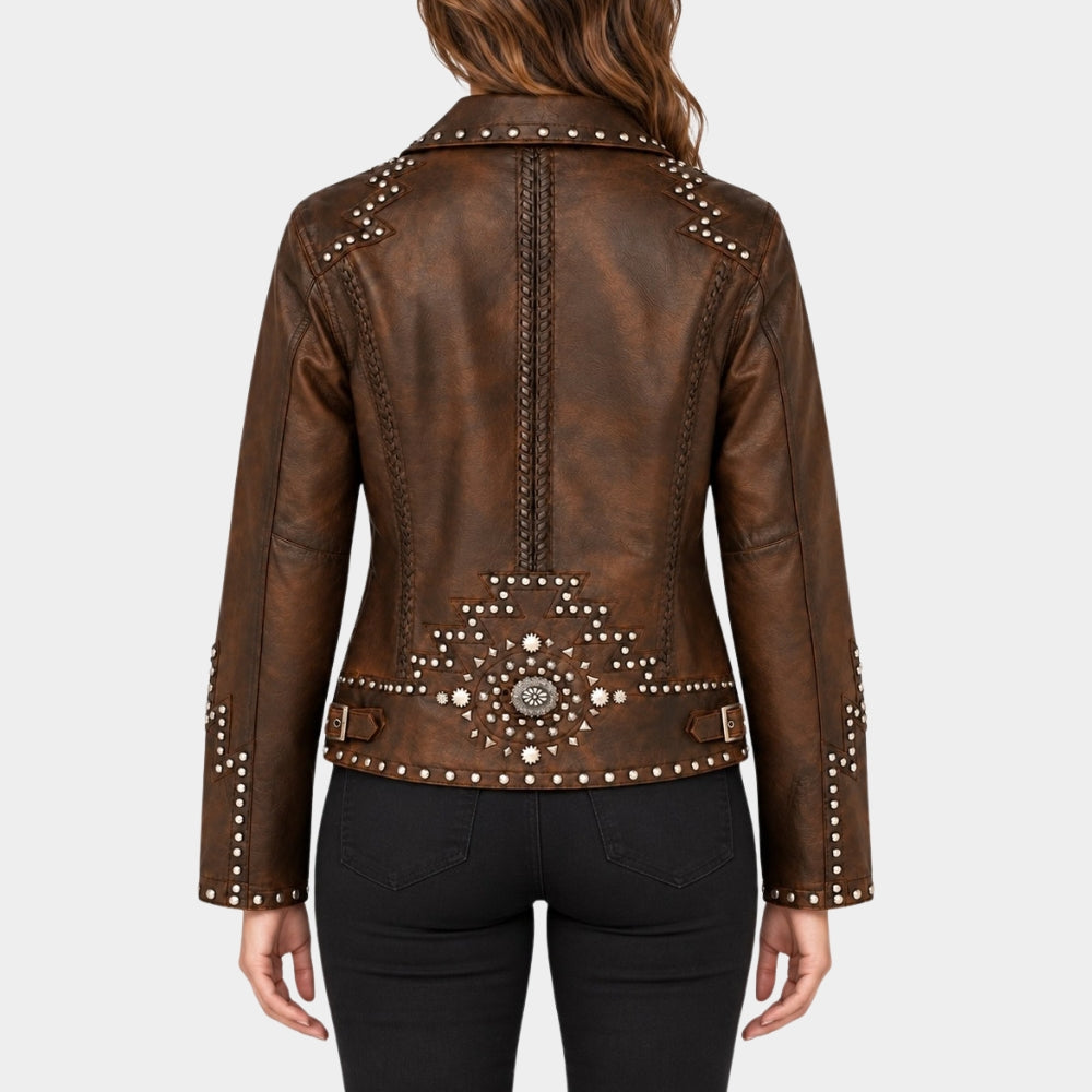 Western Brown Leather Jacket