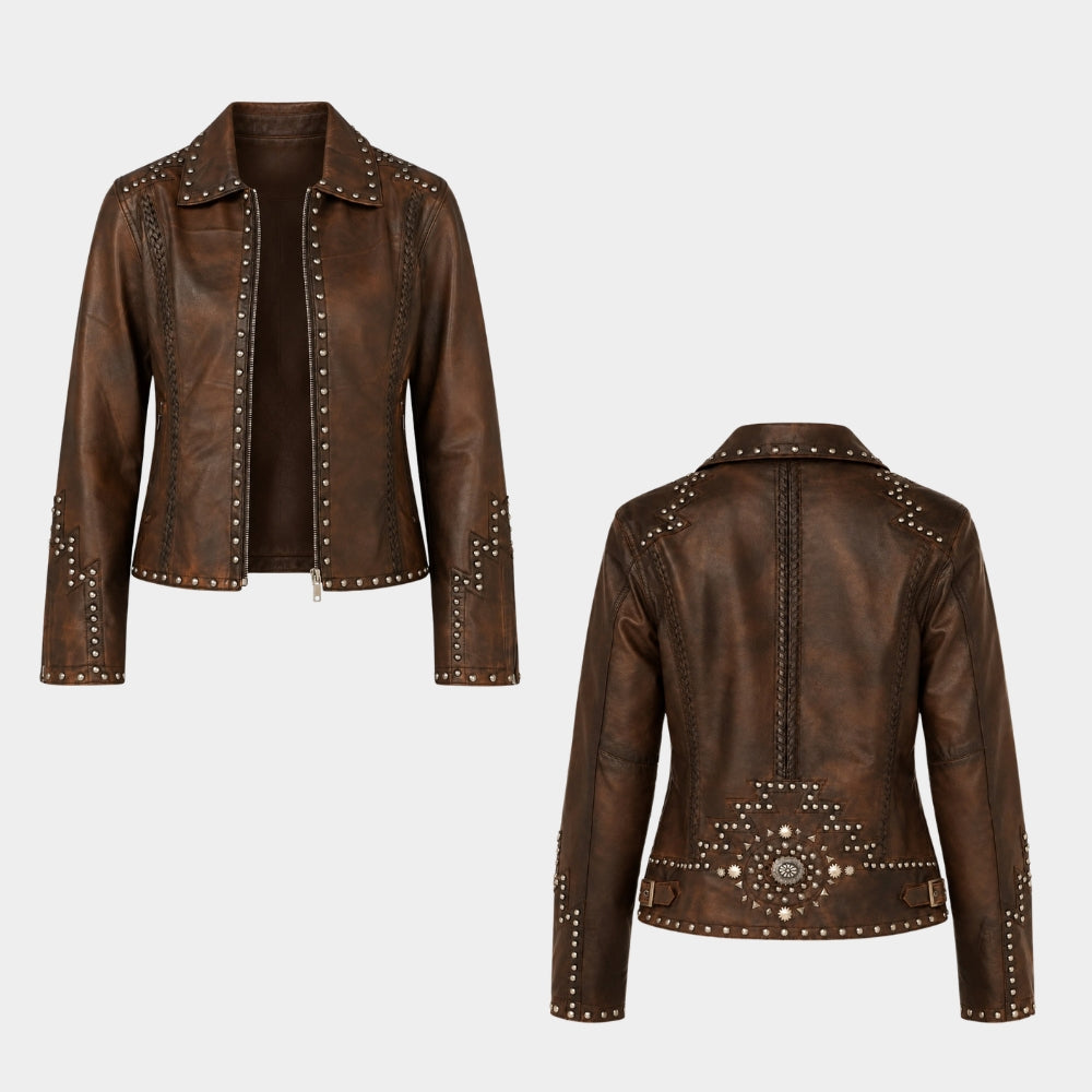 Western Brown Leather Jacket