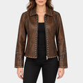 Western Brown Leather Jacket