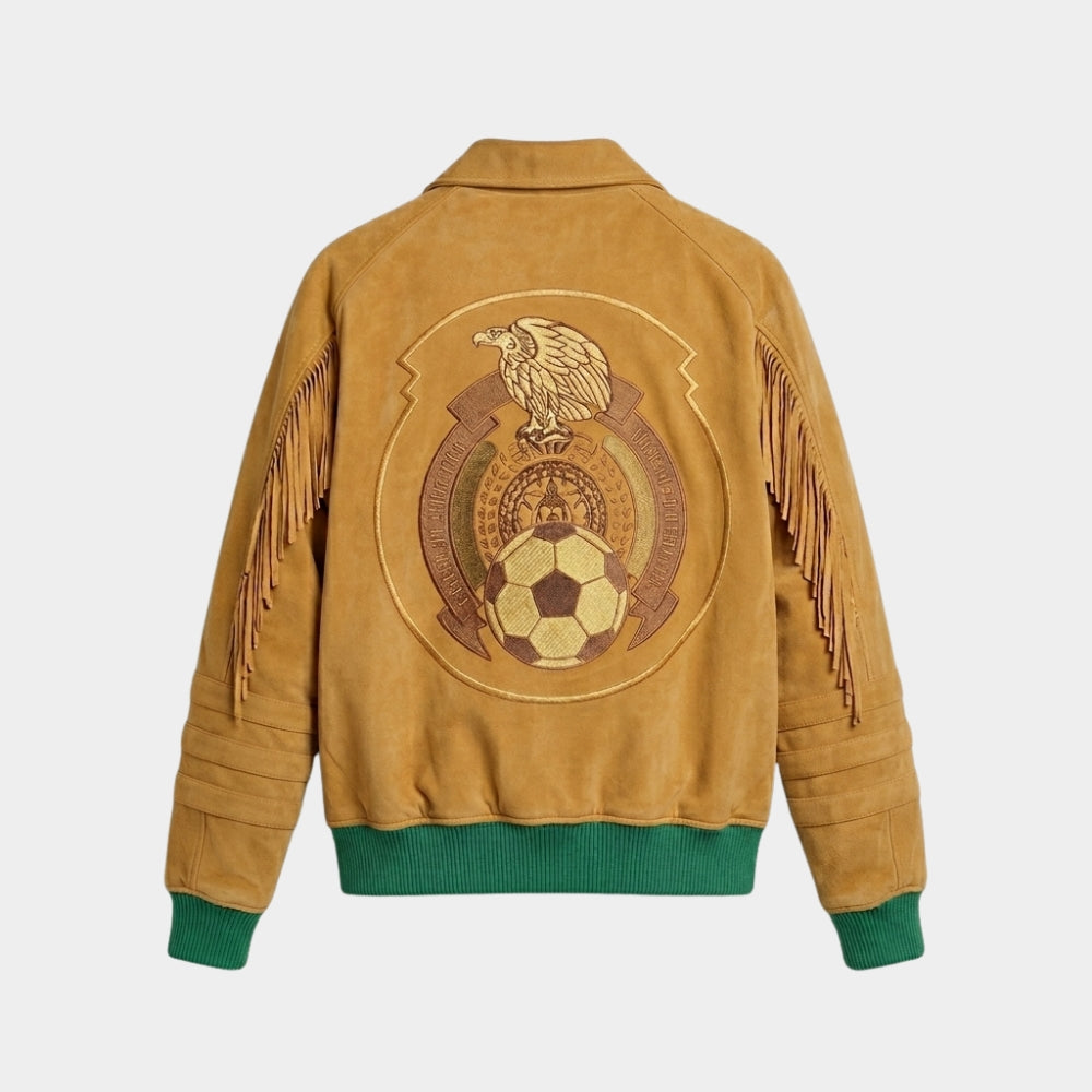 World Cup 2026 Mexico 26 Suede Leather Jacket