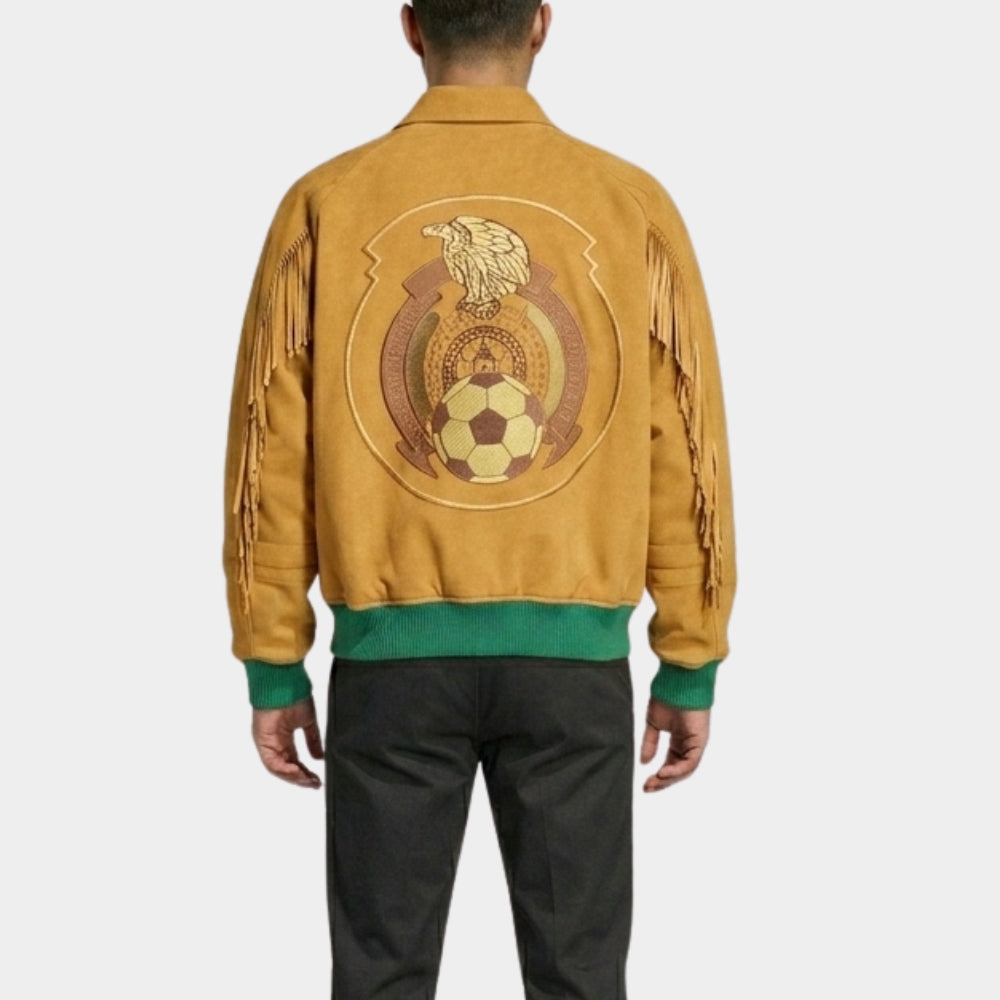 World Cup 2026 Mexico 26 Suede Leather Jacket