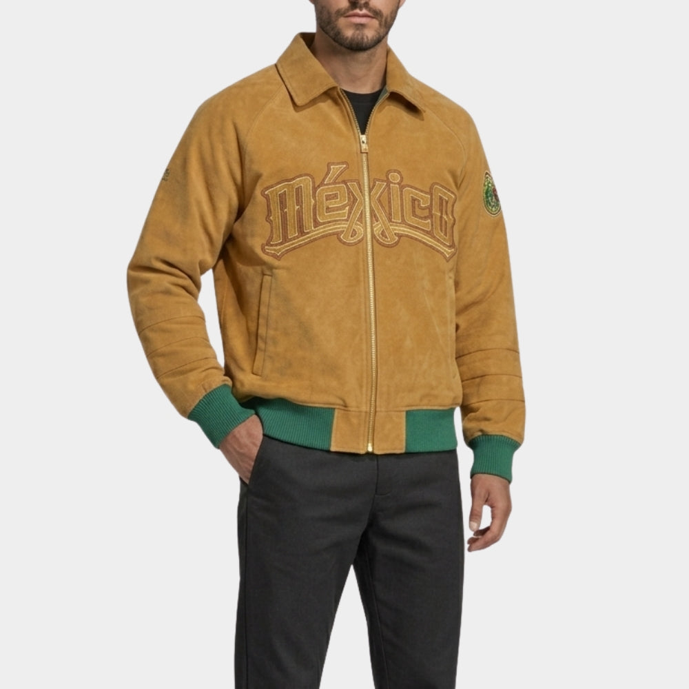 World Cup 2026 Mexico 26 Suede Leather Jacket