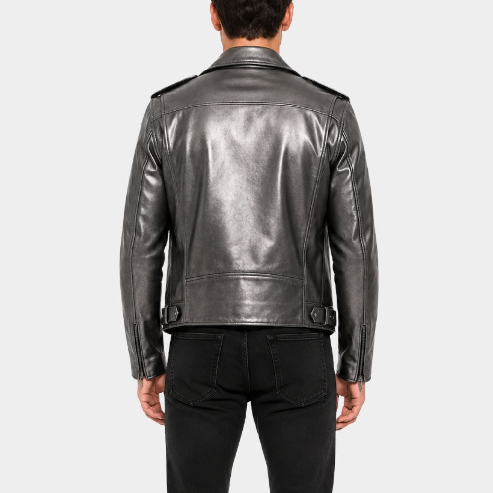 X-Men Quicksilver Peter Silver Leather Jacket