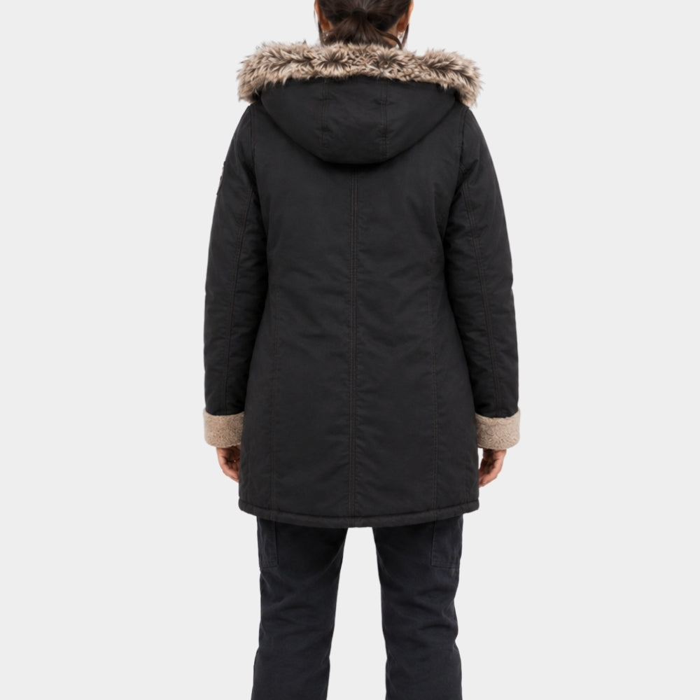 Yaga Clark Backo Black Parka Hooded Jacket