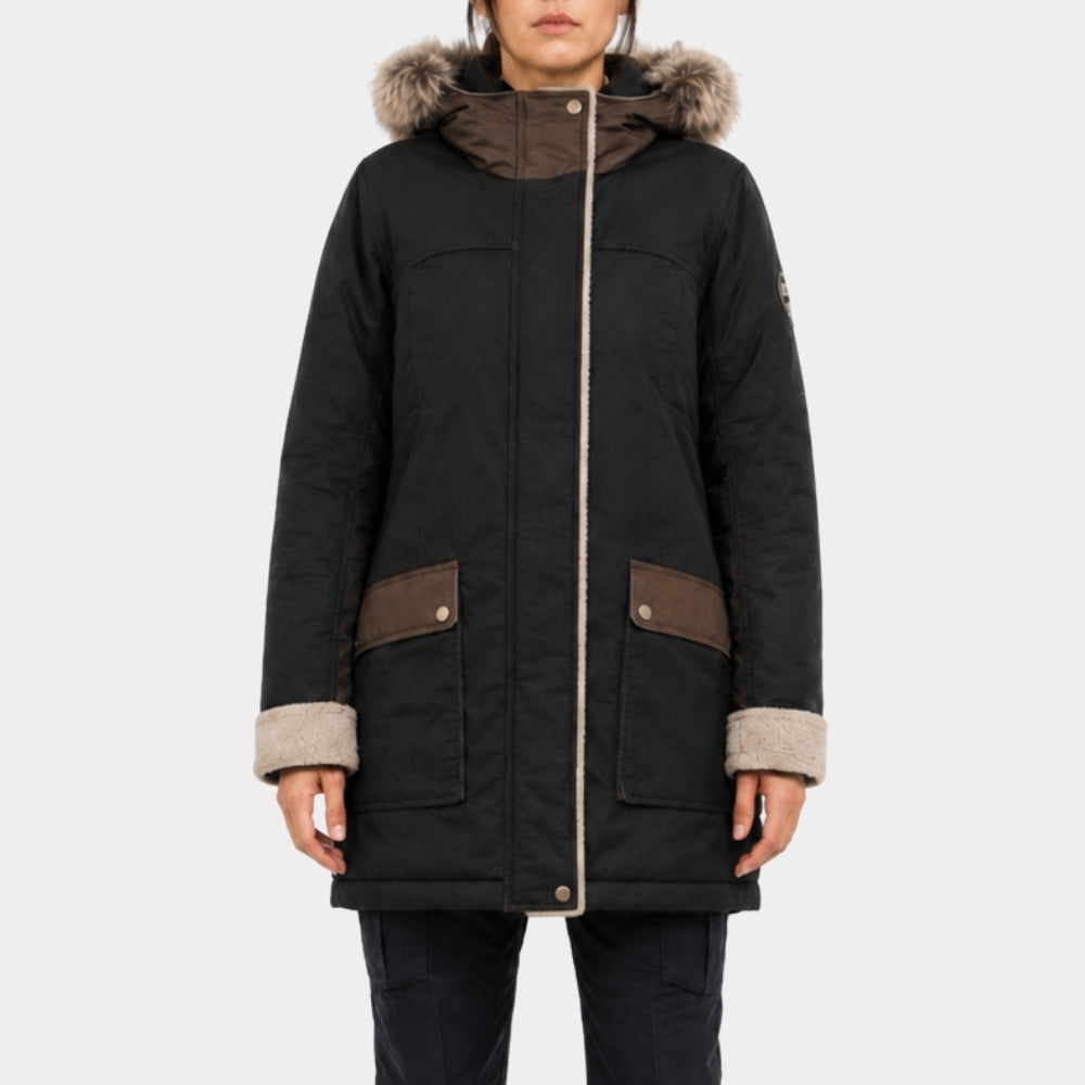Yaga Clark Backo Black Parka Hooded Jacket