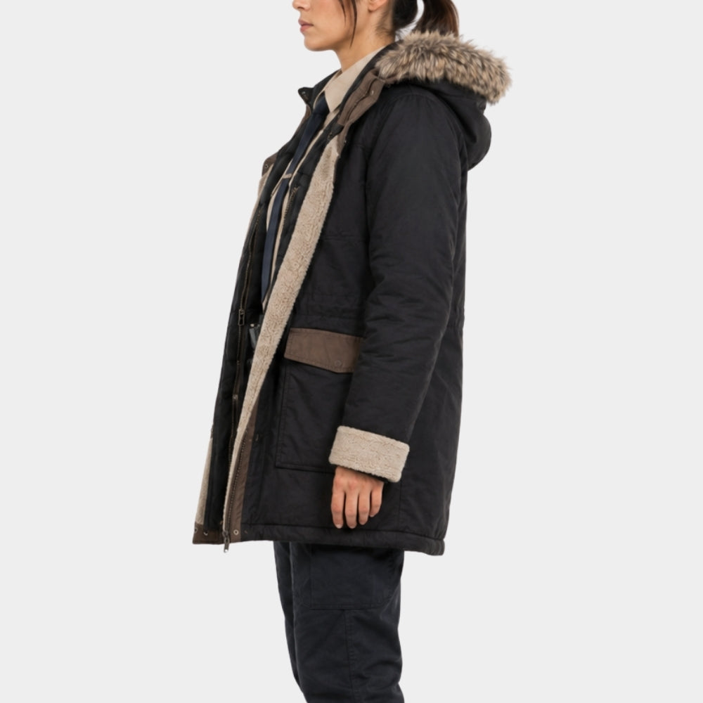 Yaga Clark Backo Black Parka Hooded Jacket