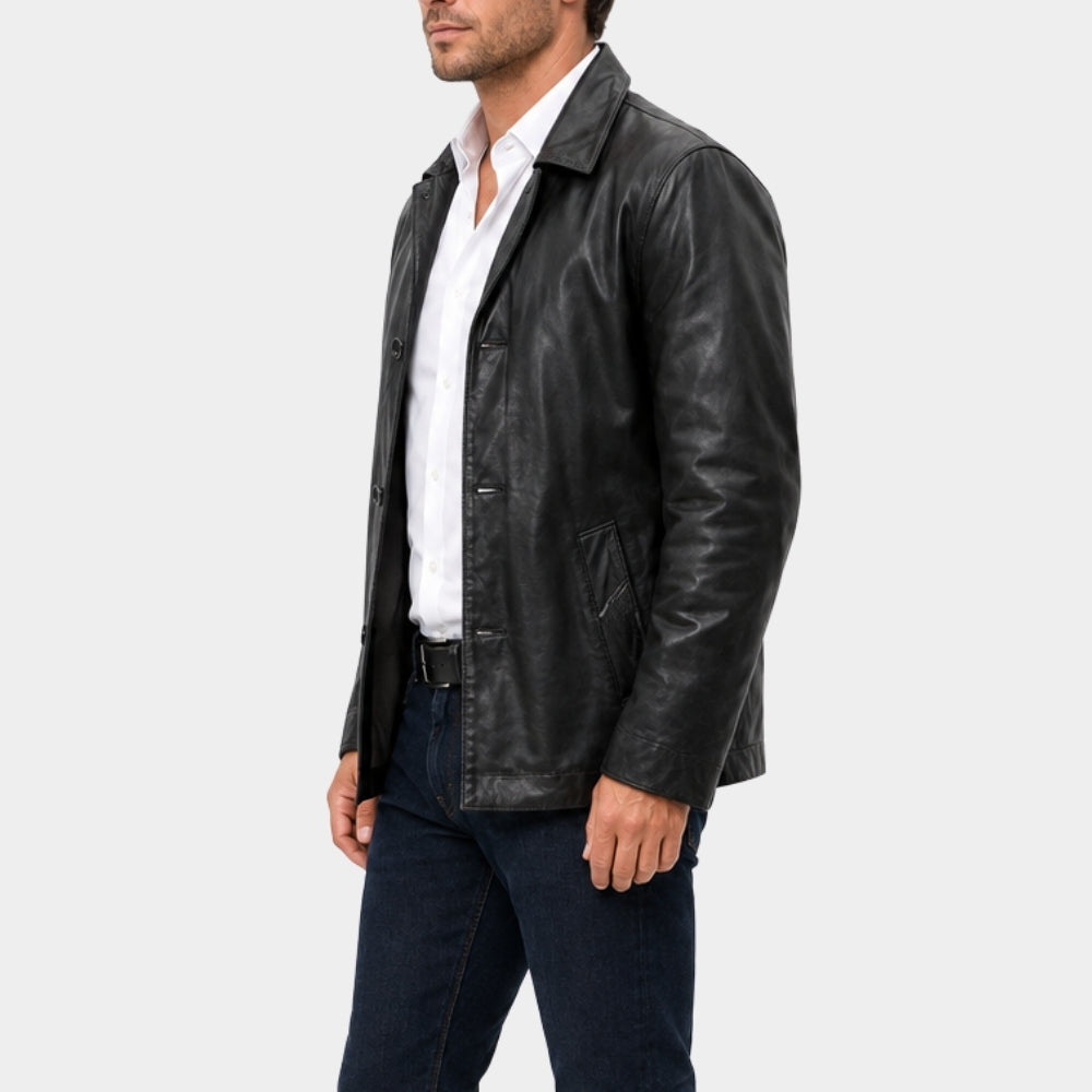 Yaga Noah Reid Black Leather Jacket