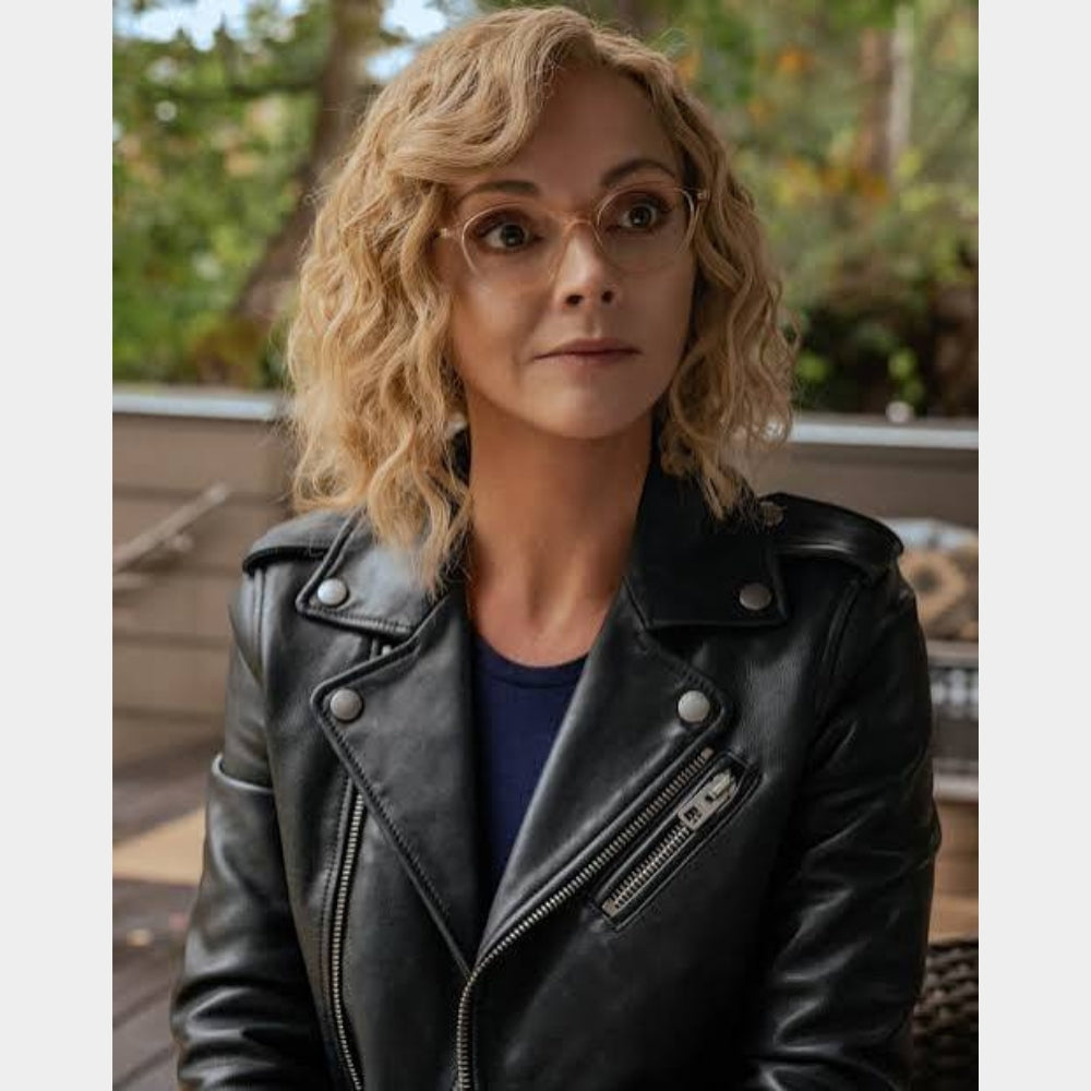 Yellowjackets S04 Christina Ricci Black Biker Jacket