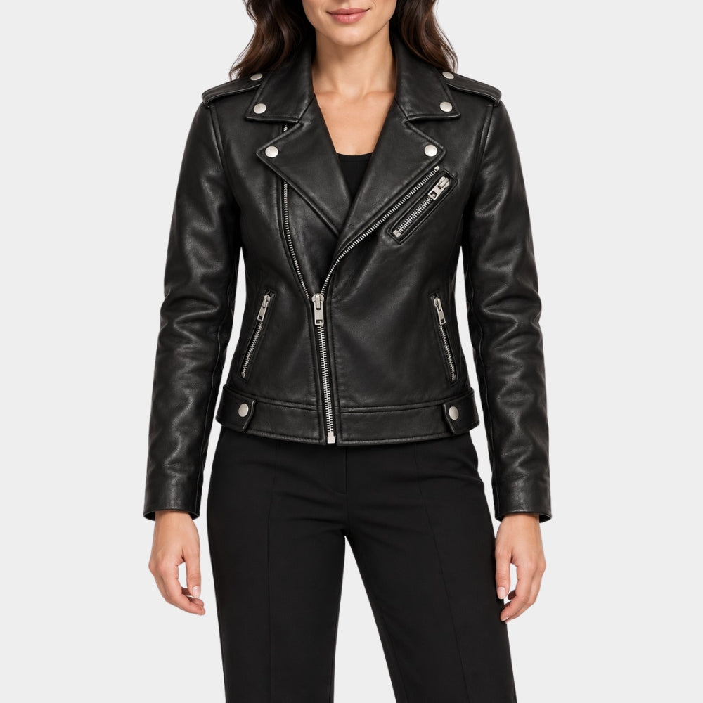 Yellowjackets S04 Christina Ricci Black Biker Jacket